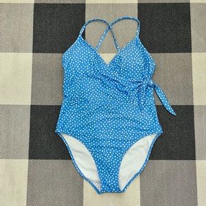 Jessica Simpson One Piece Wrap Swimsuit NWT